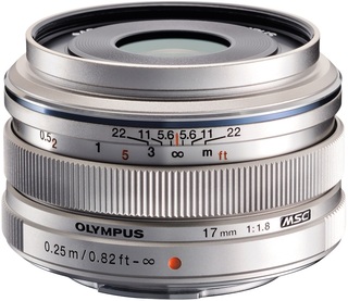 Объектив Olympus M.Zuiko DIGITAL 17mm f/ 1.8 серебристый Объектив Olympus M.Zuiko DIGITAL 17mm f/ 1.8 серебристый