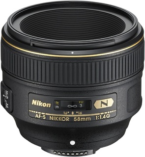 Объектив Nikon 58 mm f/1.4G AF-S Nikkor
