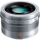 Объектив Panasonic Lumix 15mm f/ 1.7 ASPH LEICA DG SUMMILUX серебристый (H-X015E-S)