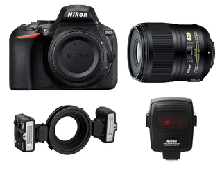 Цифровой фотоаппарат NIKON D5600 kit 60mm f/ 2.8G и SB-R1C1