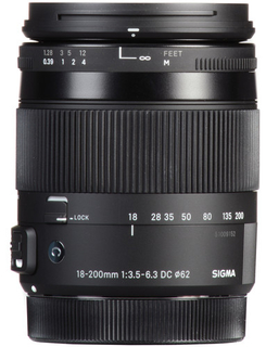Объектив Sigma AF 18-200mm f/3.5-6.3 II DC OS HSM  для Nikon