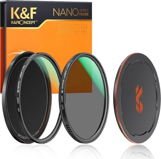 Комплект из 2 светофильтров K&F Concept Nano-X MCUV+CPL 77мм