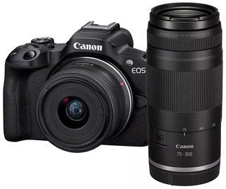 Цифровой фотоаппарат Canon EOS R50 kit RF-S 18-45 f/ 4.5-6.3 STM + RF-S 75-300 mm