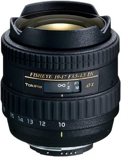 Объектив Tokina AT-X 107 DX AF 10-17mm f/3.5-4.5 Fisheye для Canon