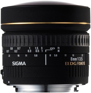 Объектив Sigma AF 8 mm F3.5 EX DG Circular Fisheye для Nikon